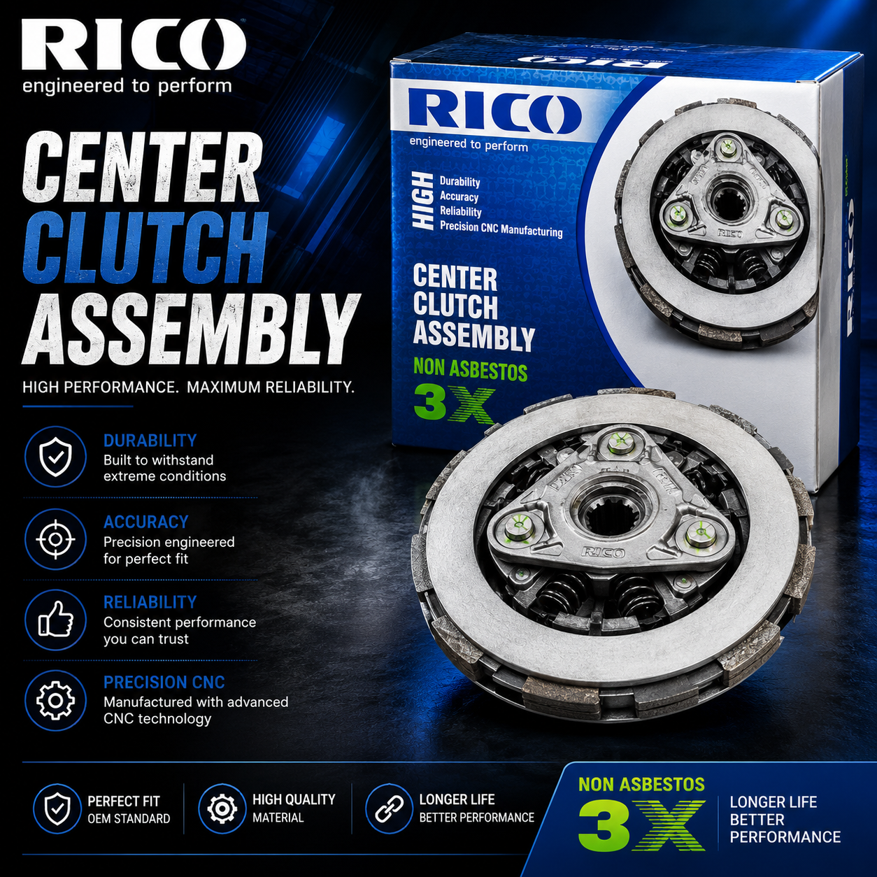 Rico Center Clutch Assembly